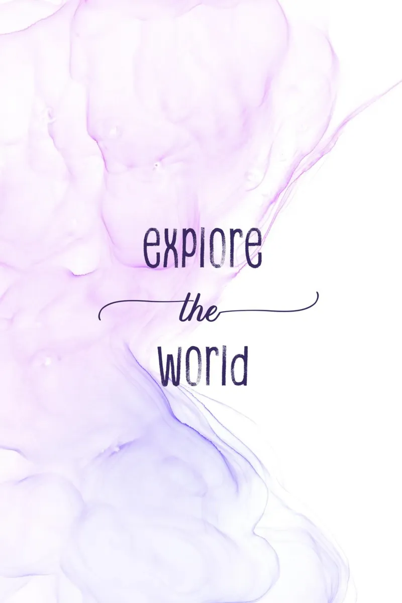 Explore the world | floating colors pellicola backlit da Melanie Viola