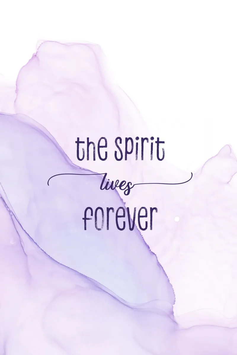 The spirit lives forever | floating colors acrylic glass by Melanie Viola