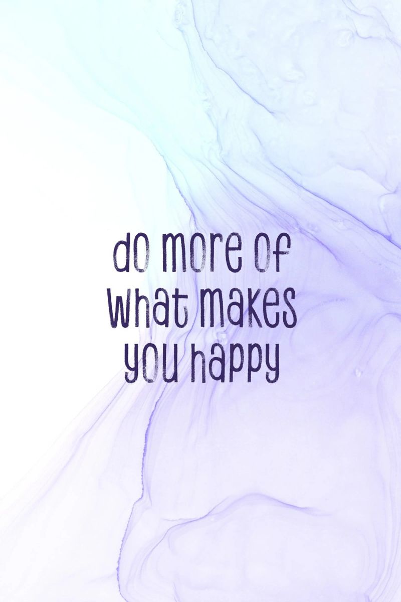 Do more of what makes you happy | floating colors plexiglass da Melanie Viola