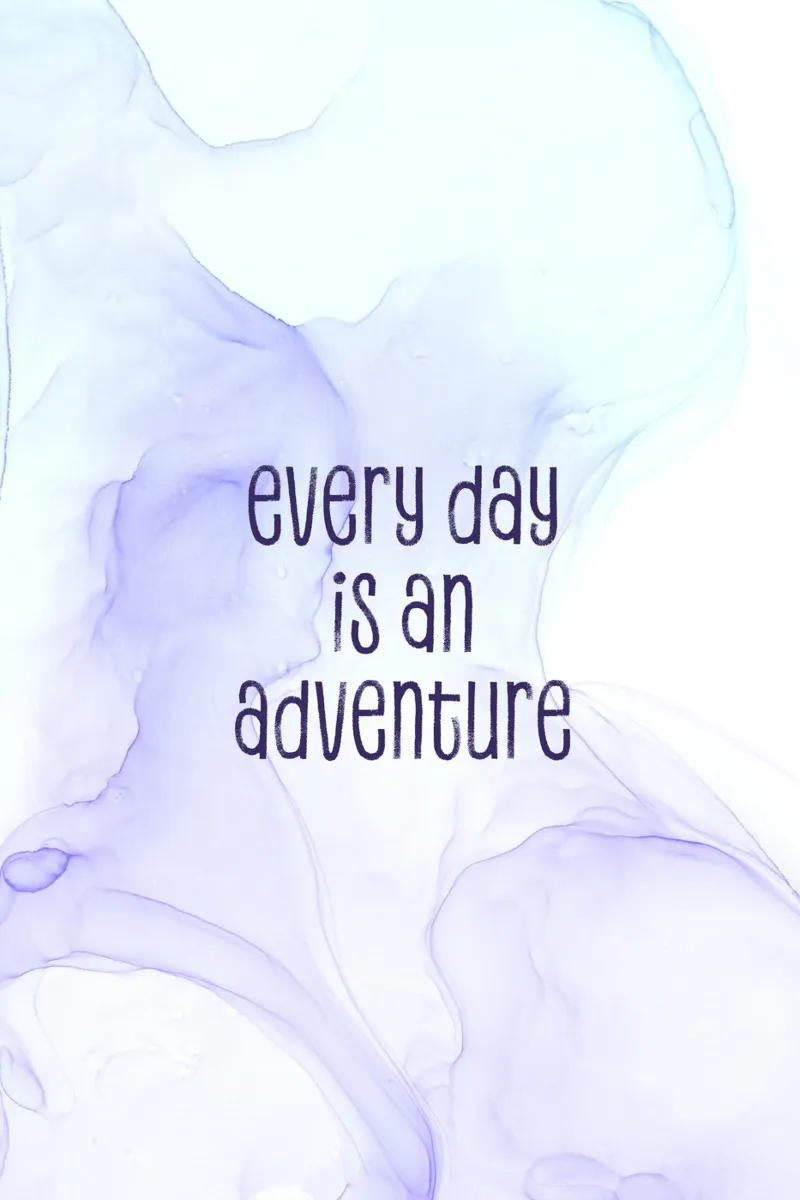 Every day is an adventure | floating colors pellicola backlit da Melanie Viola