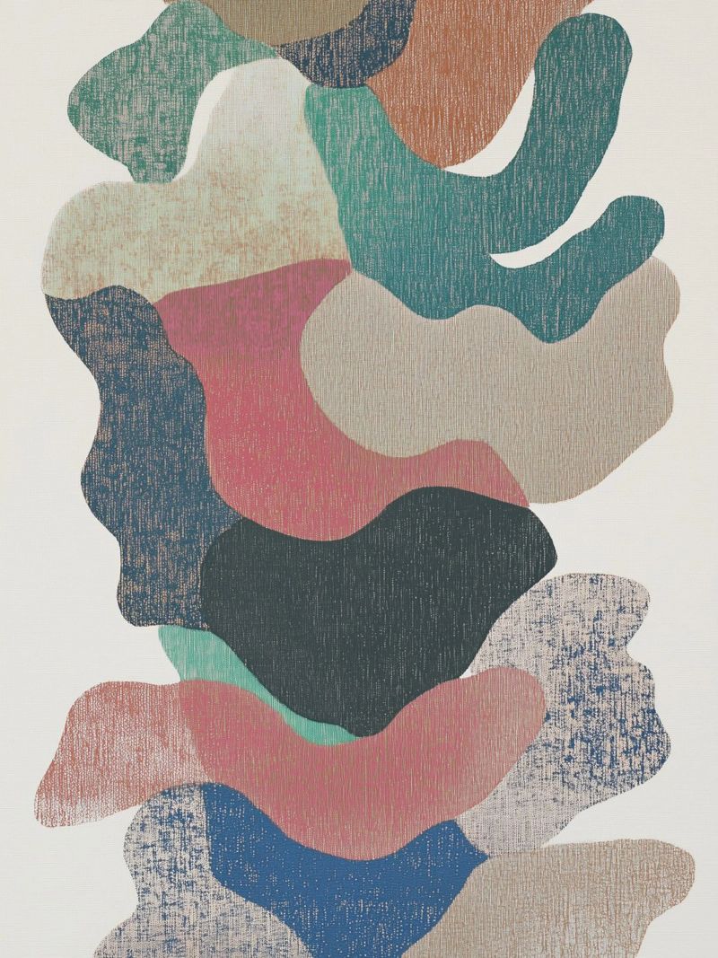 Retro Textil Collage Faro poster by Carinaprint