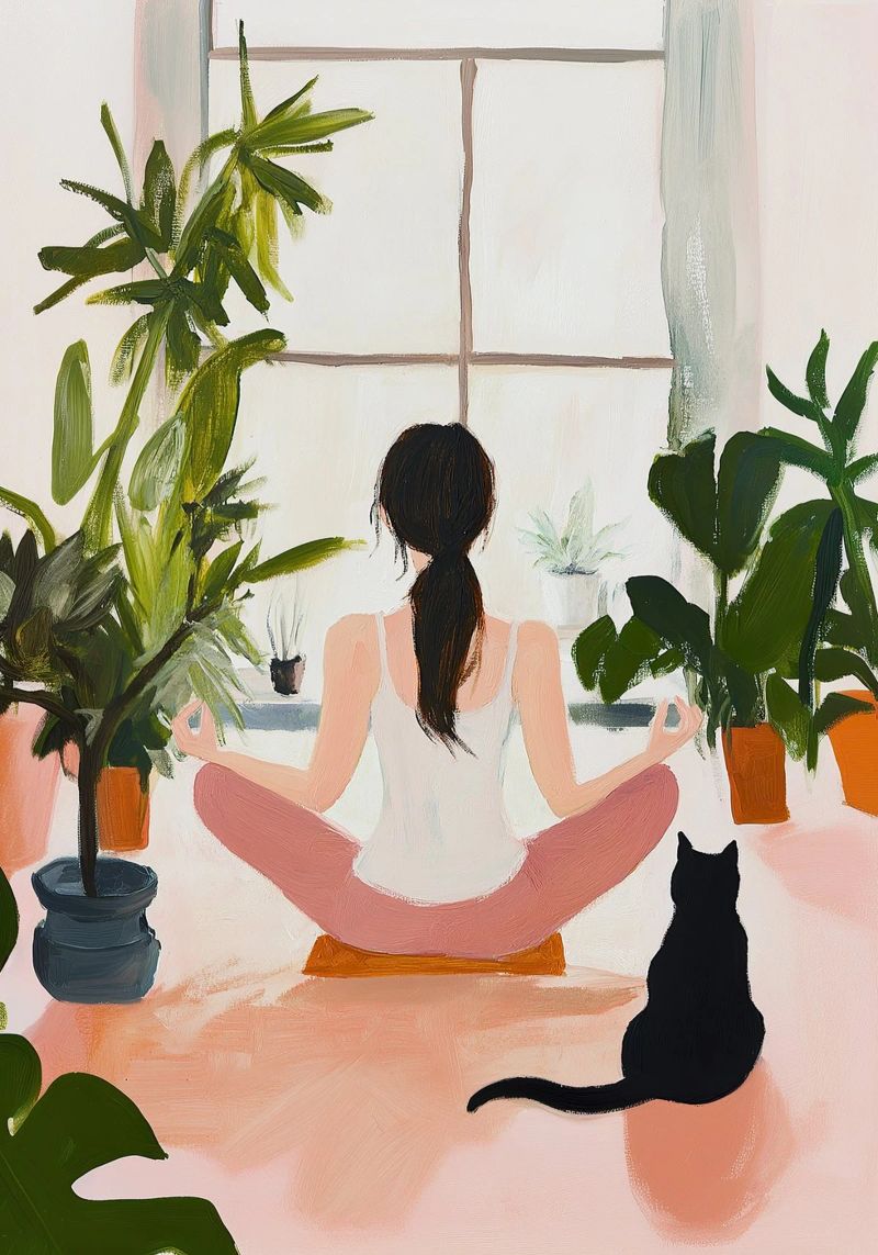 Yoga Katze Selbstfürsorge Poster von Euphoria Theresa