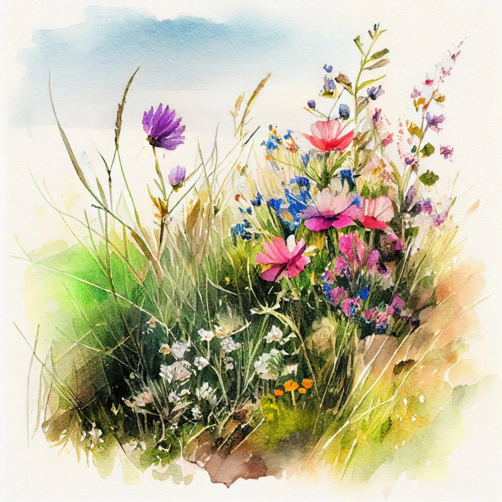 Idyllic meadow nature art backlit film by Justyna Jaszke JBJart