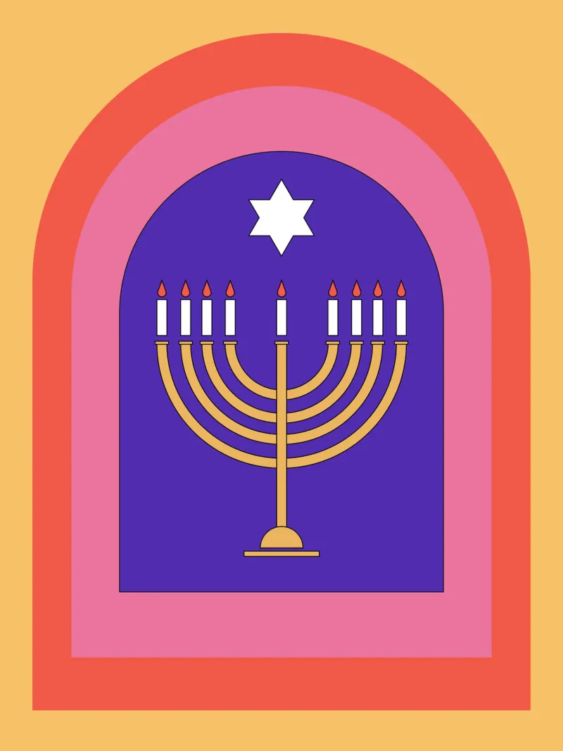 Celebrate Hanukkah with retro style carta hahnemühle da galihstudio
