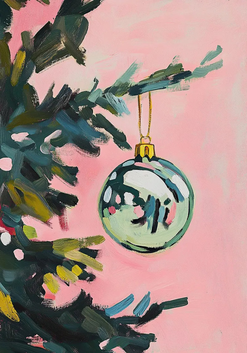 Guaina per albero di Natale Guaina di Natale Natale I poster con telaio in legno da Euphoria Theresa