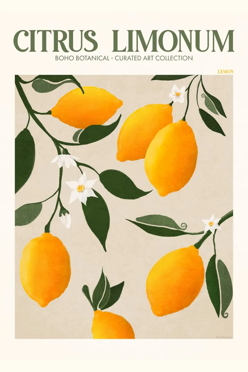 Emel Tunaboylu - Obstmarkt Zitrone Hahnemühle von The Artcircle
