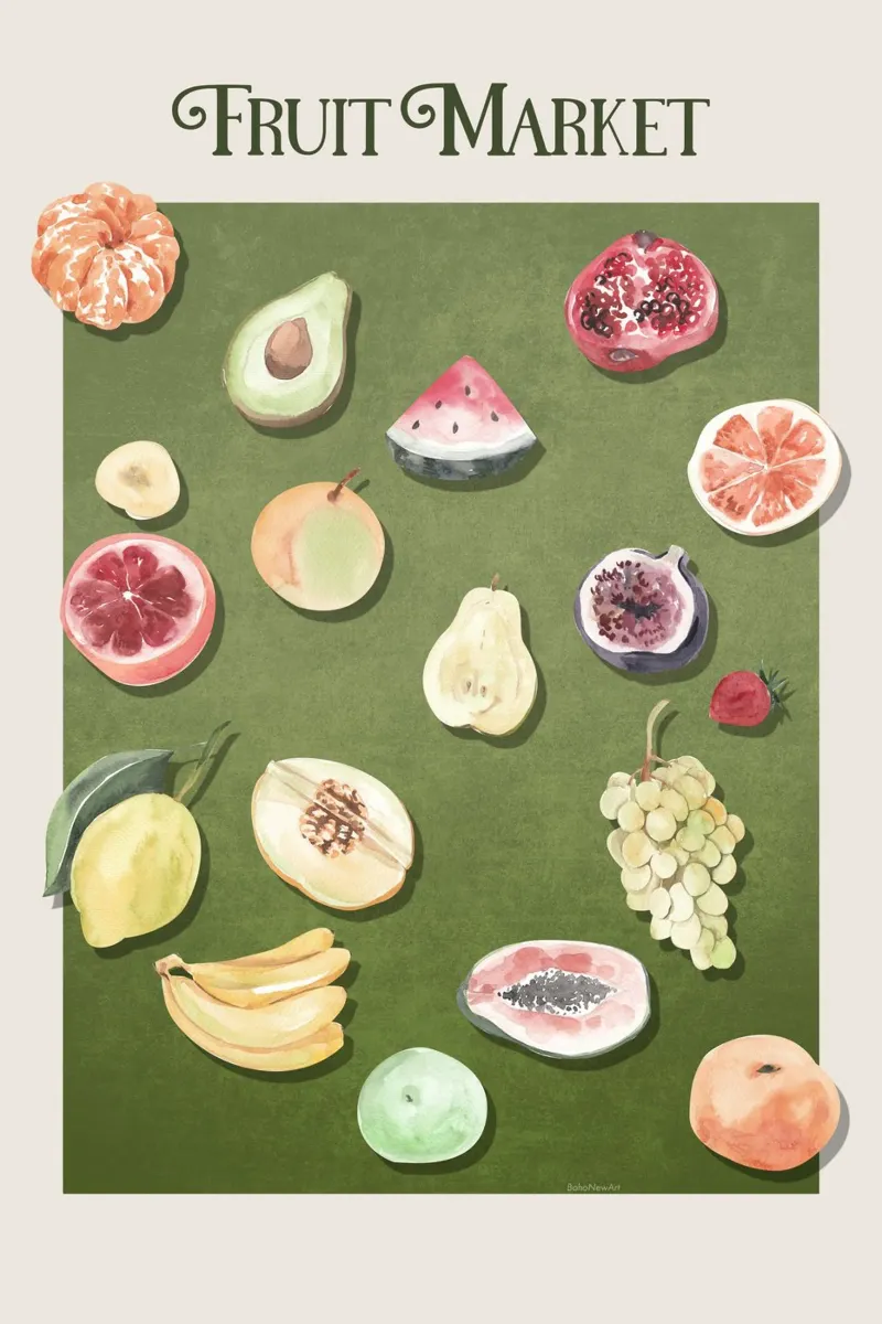 Emel Tunaboylu - Mercato della frutta pellicola backlit da The Artcircle