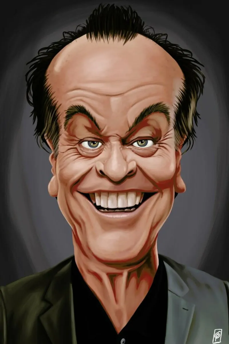 Jack Nicholson pellicola backlit da Rob Art | Illustration