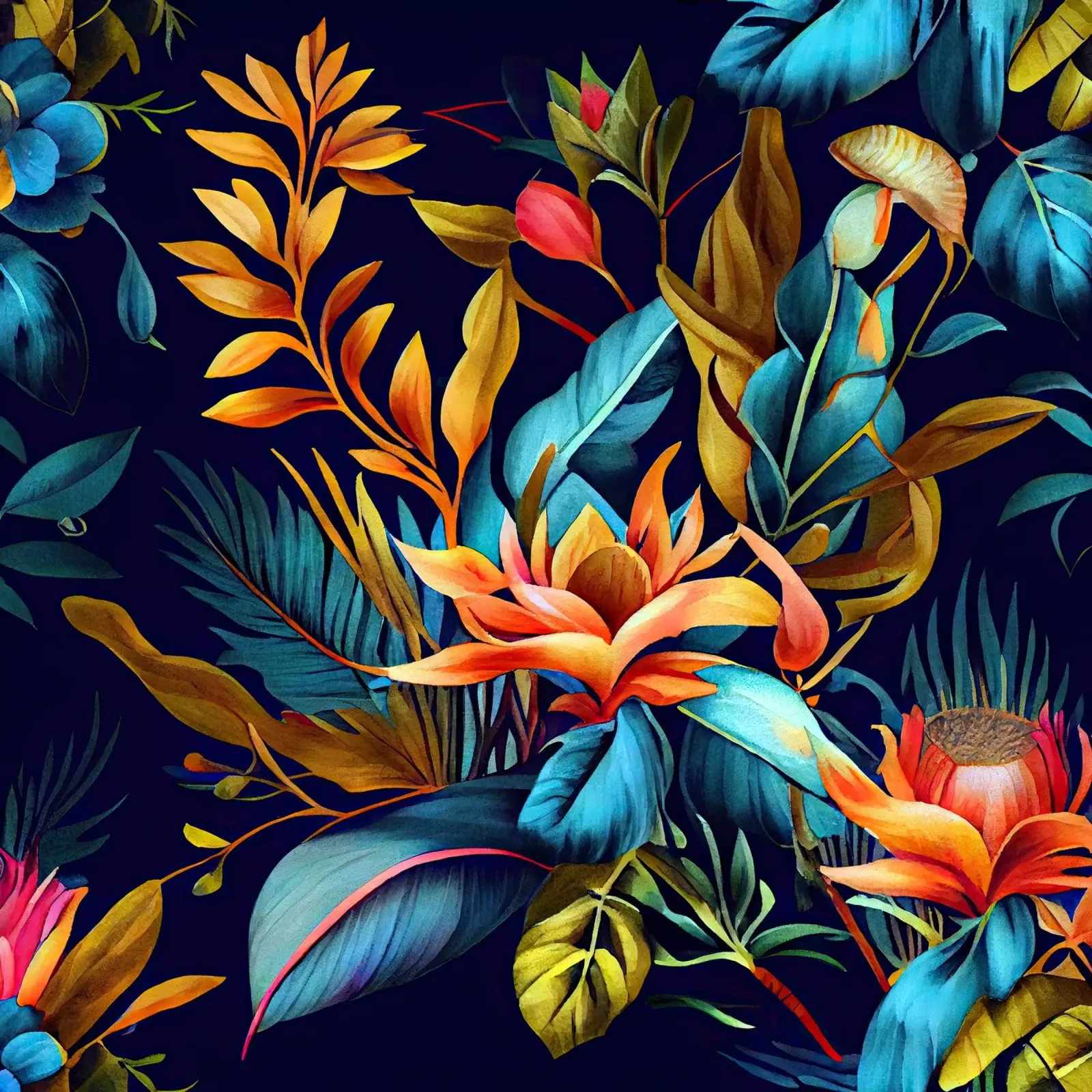 Giardino segreto arte della natura tropicale pellicola backlit da Justyna Jaszke JBJart