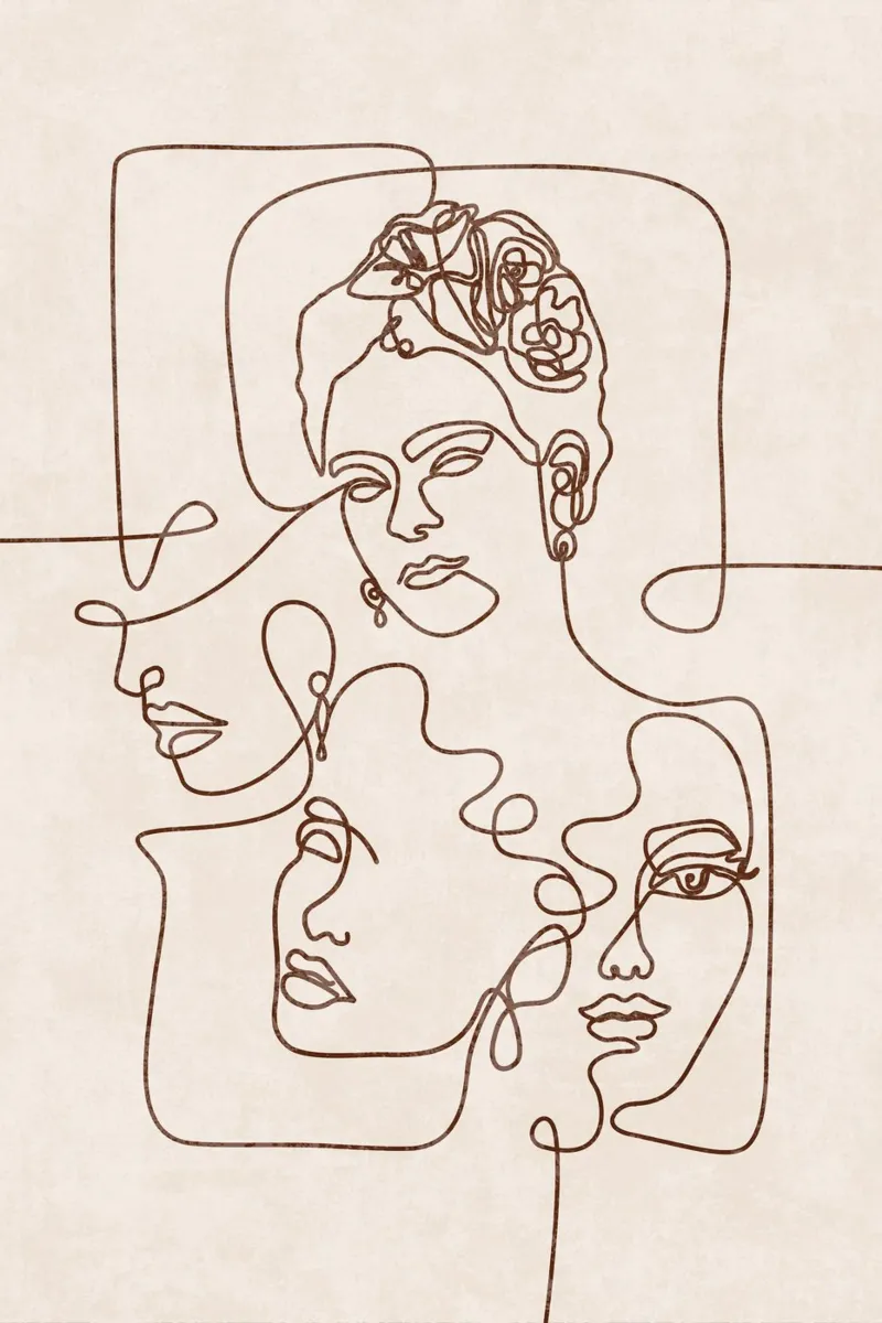 Emel Tunaboylu - Ritratti al tratto poster da The Artcircle