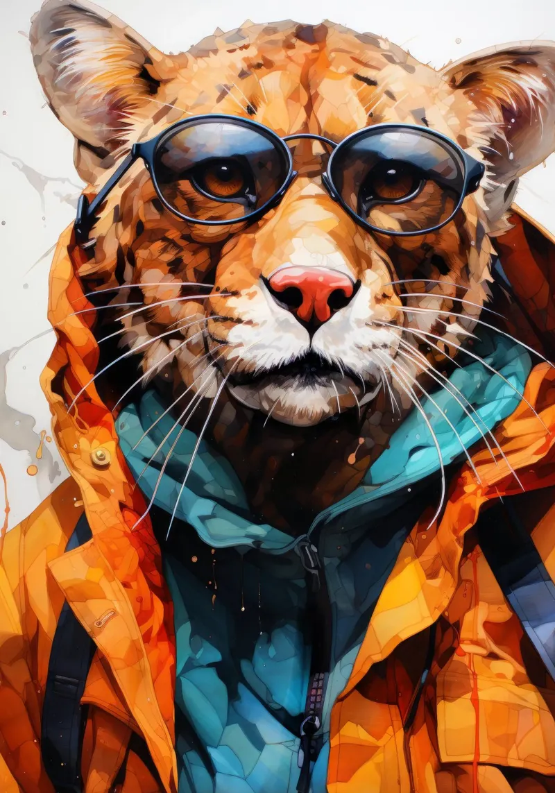 Gepard Tier Kunst Poster von Justyna Jaszke JBJart