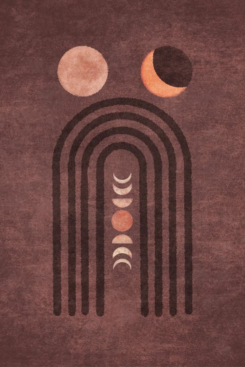 Emel Tunaboylu - Moonphase Visne poster by The Artcircle