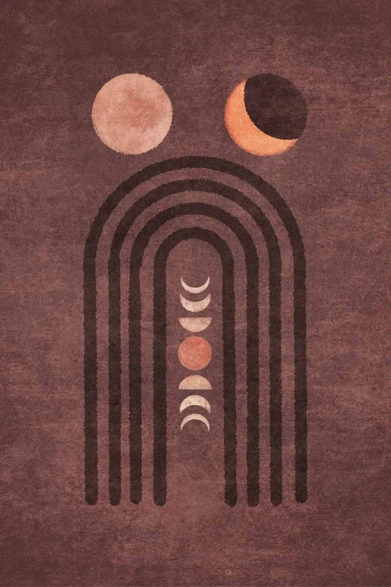 Emel Tunaboylu - Fase lunare Visne carta hahnemühle da The Artcircle