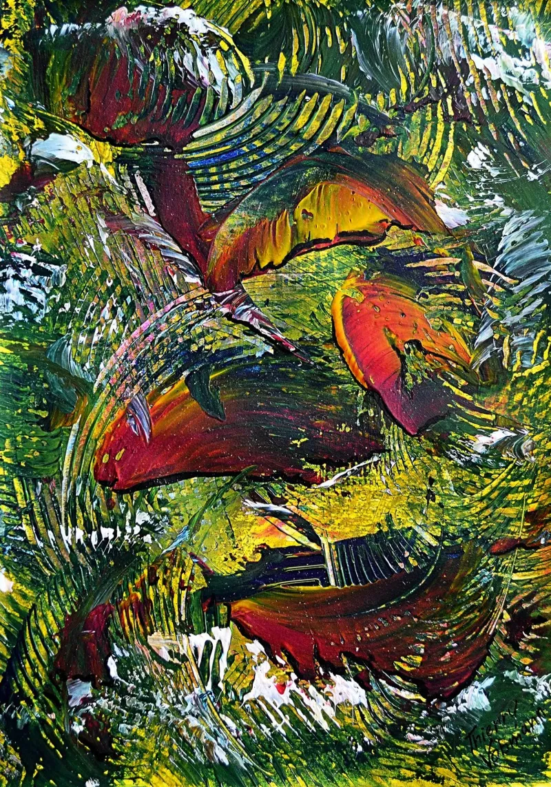 IDEAL GIFT 45 pellicola backlit da Thierry Vobmann Abstract painting