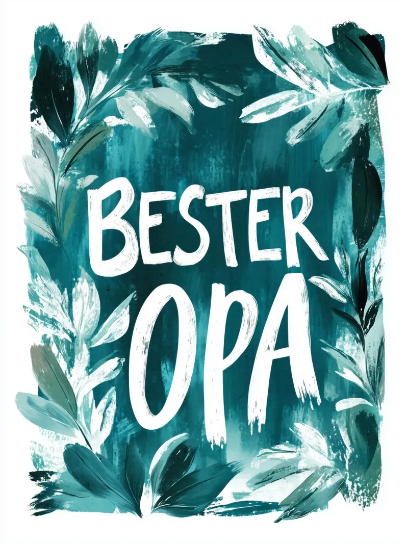 Bester Opa carta hahnemühle da treechild