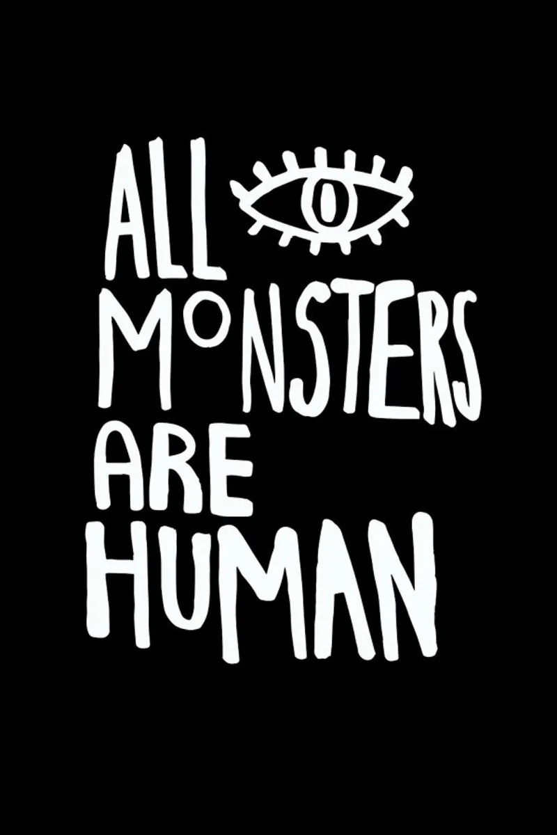 All Monsters Are Human poster con telaio in alluminio da Vasare Nar