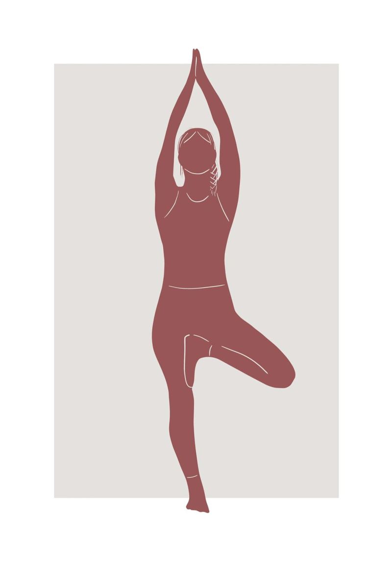 Yoga poster van BAINAI