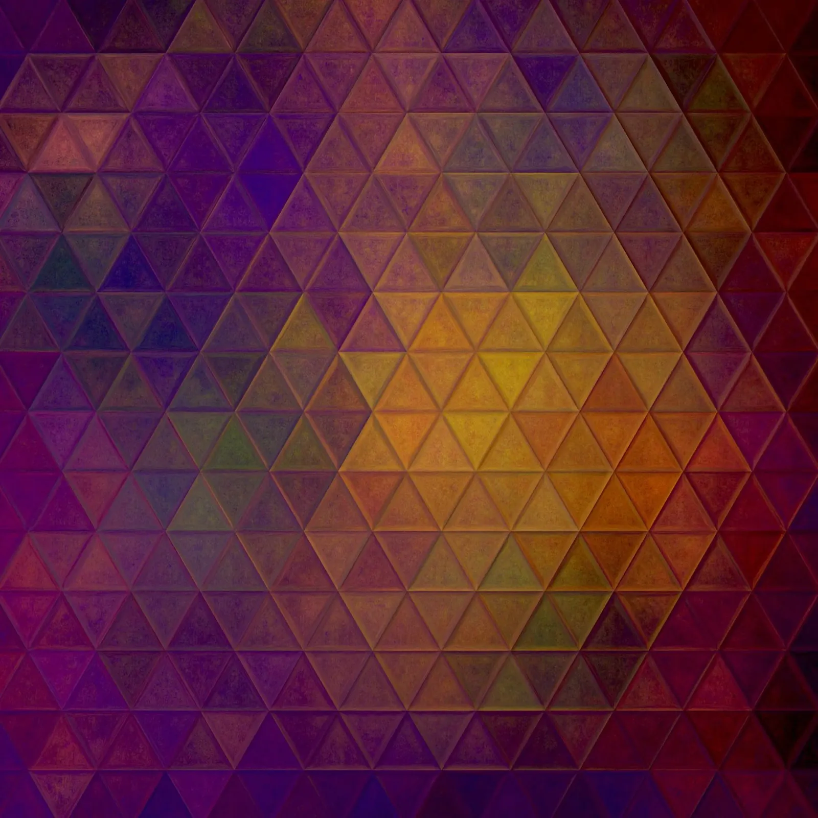 Mosaico viola e arancione pellicola backlit da Justyna Jaszke JBJart