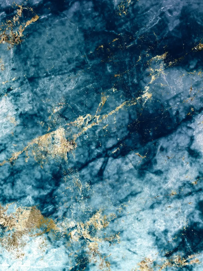 Blue and Gold Abstract carta hahnemühle da Artsy Bessy