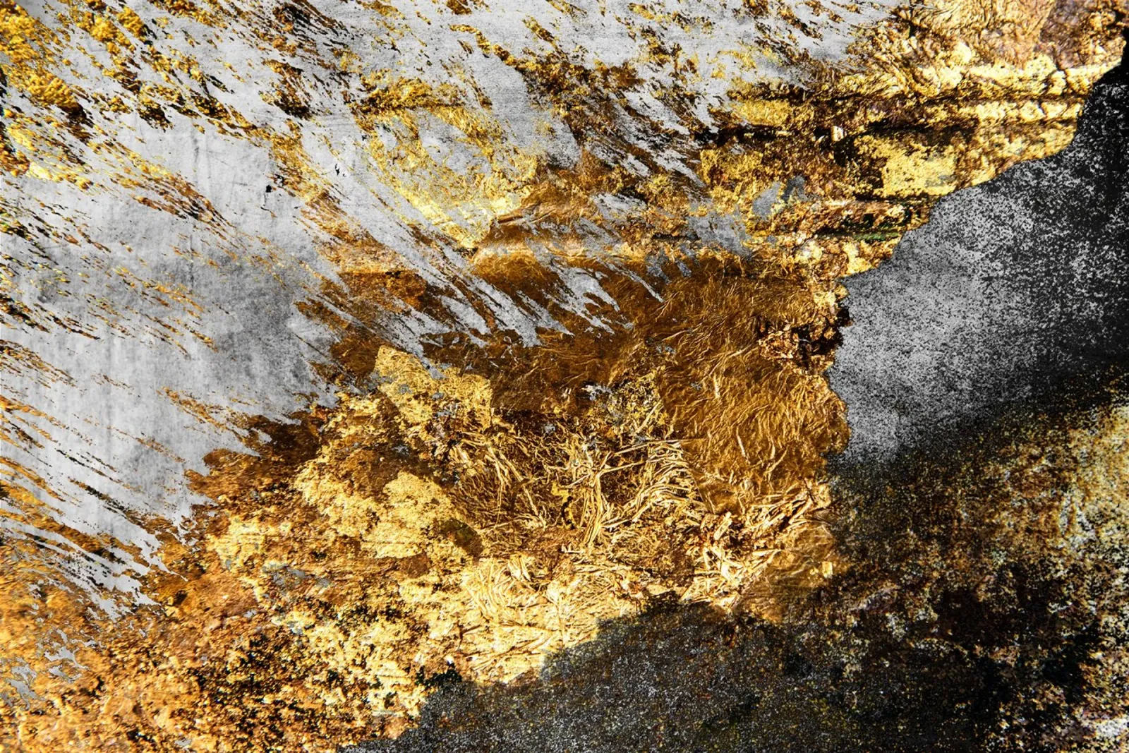 Black and Gold Abstract carta hahnemühle da Artsy Bessy