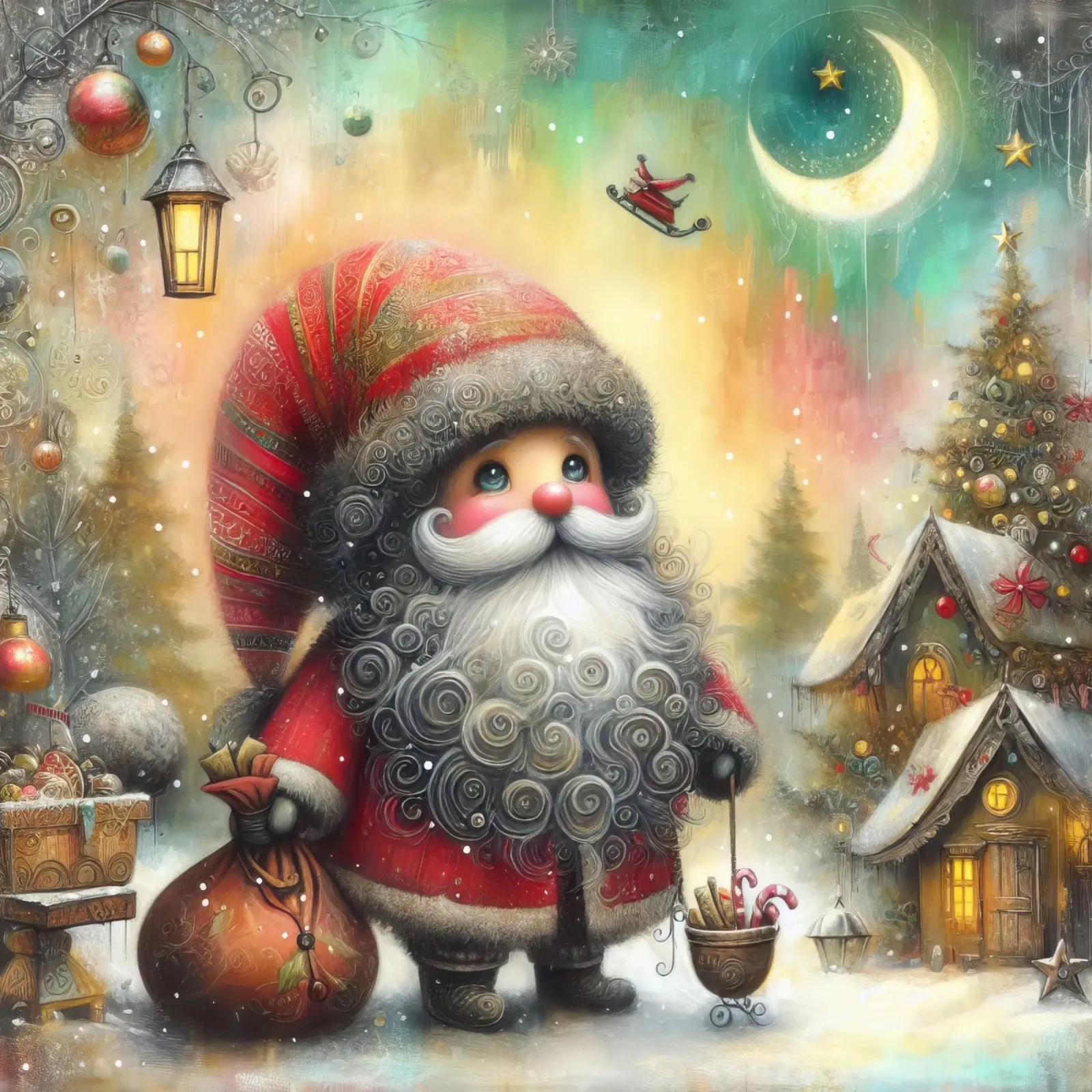 Babbo Natale pellicola backlit da ARTVI-SHOP