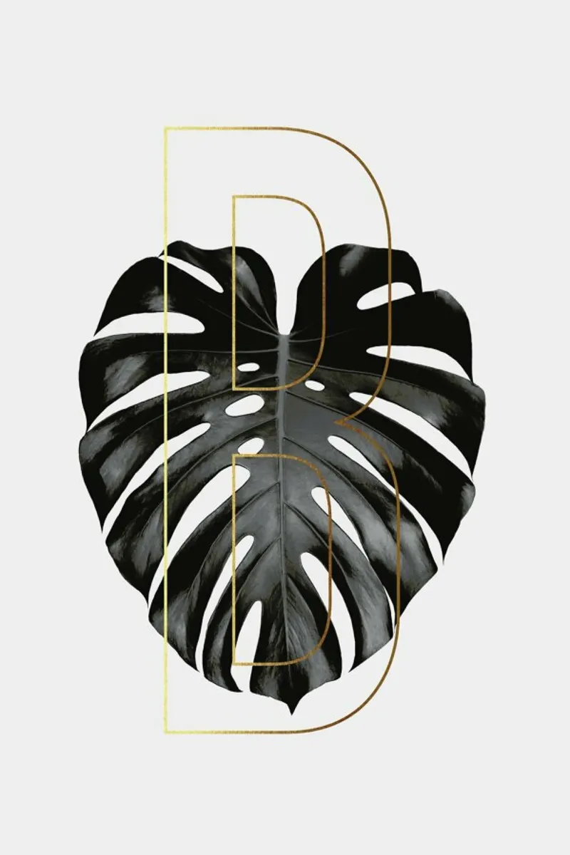 ABC Plants - B poster with aluminum frame by typealive