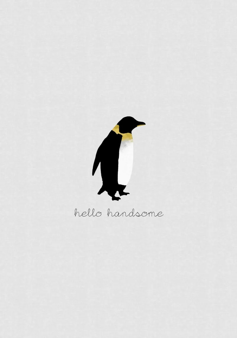 Coppia Citazione Penguin I pellicola backlit da Orara Studio