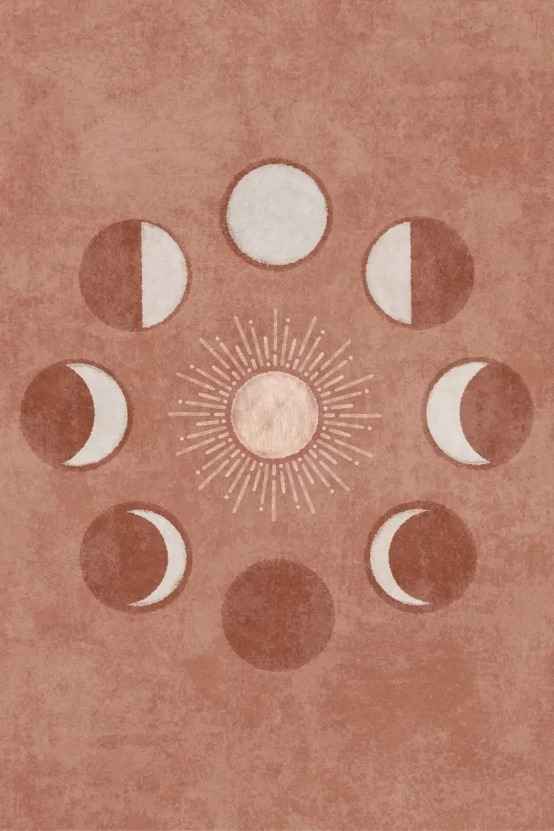 Emel Tunaboylu - Salmone Sole e Luna poster con telaio in legno da The Artcircle