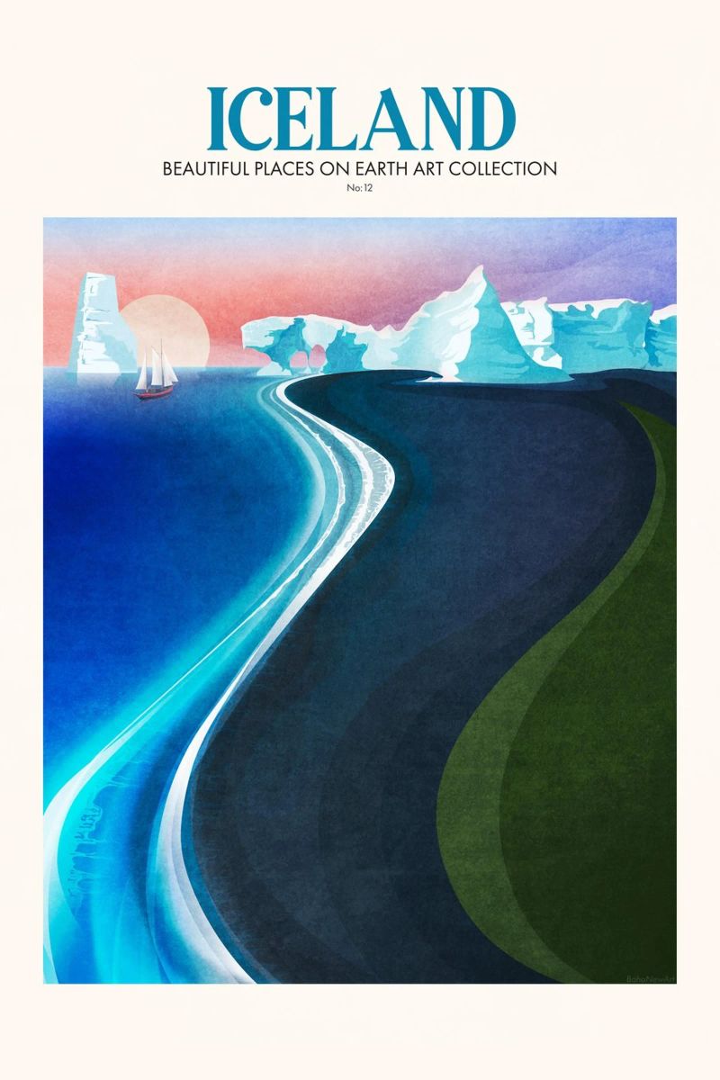 Emel Tunaboylu - Viaggio in Islanda poster da The Artcircle