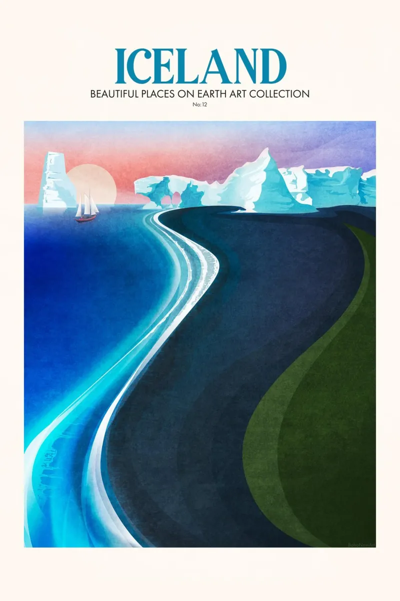 Emel Tunaboylu - Viaggio in Islanda poster da The Artcircle