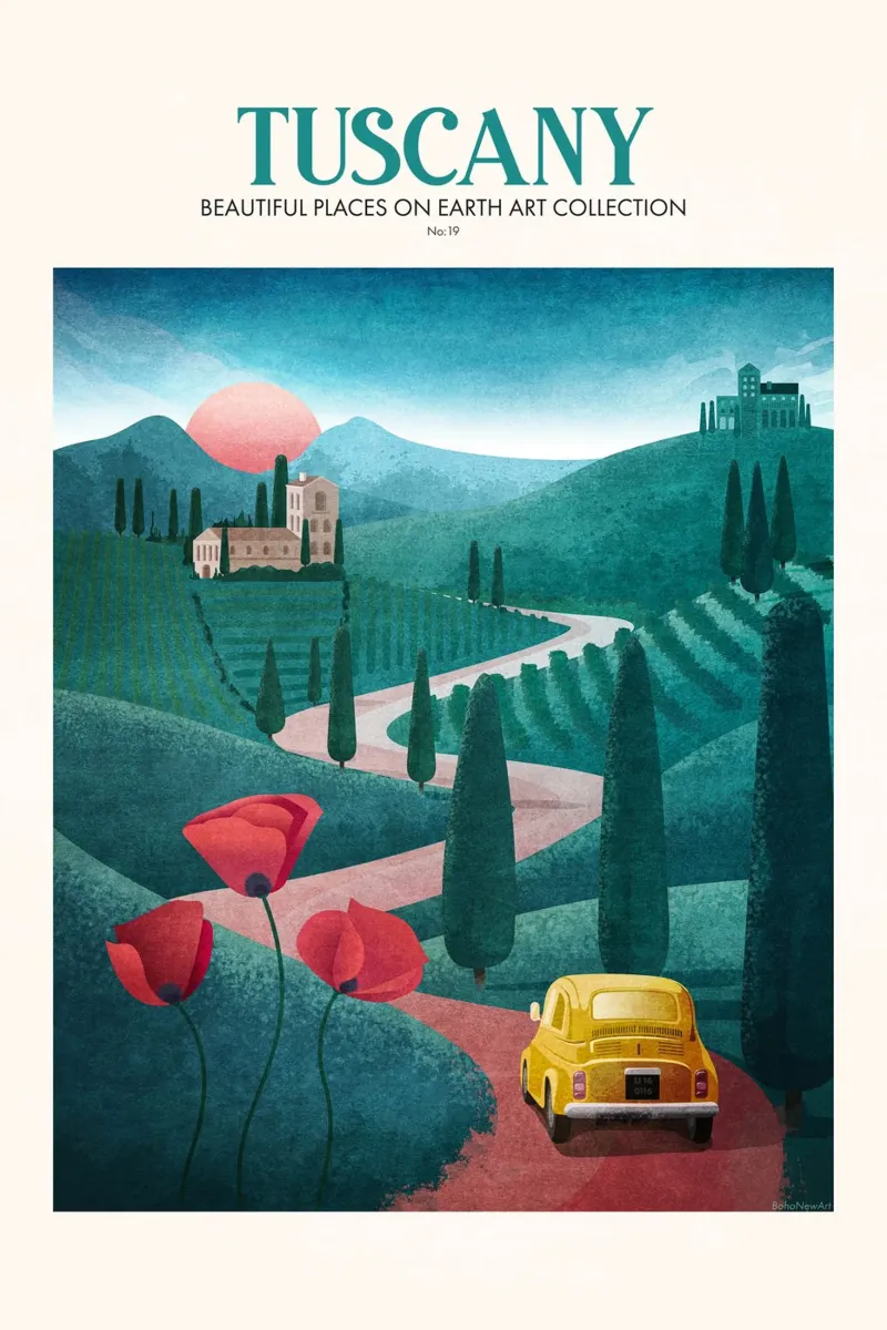 Emel Tunaboylu - Viaggio in Toscana pellicola backlit da The Artcircle