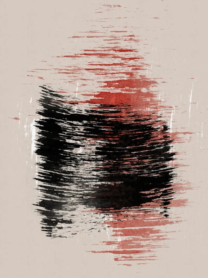 Strokes 9B | Black & Red poster da sabidussi