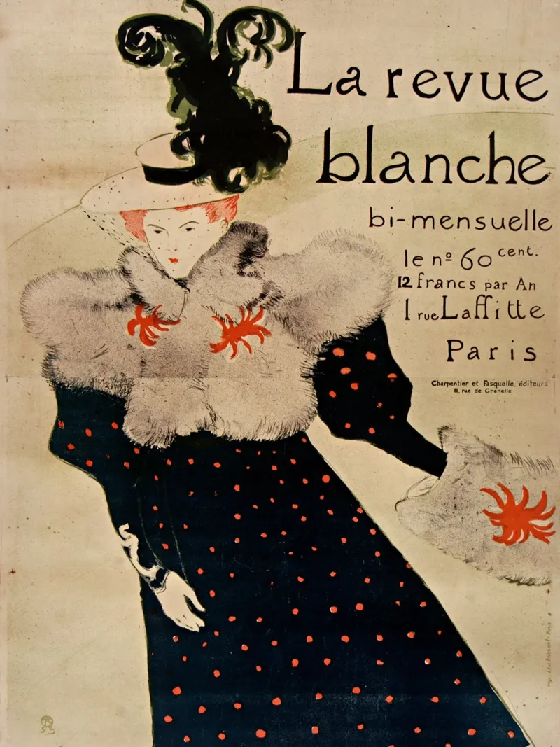 Henri de Toulouse-Lautrec - La Revue Blanche La recensione bianca pellicola backlit da Timeless Artworks