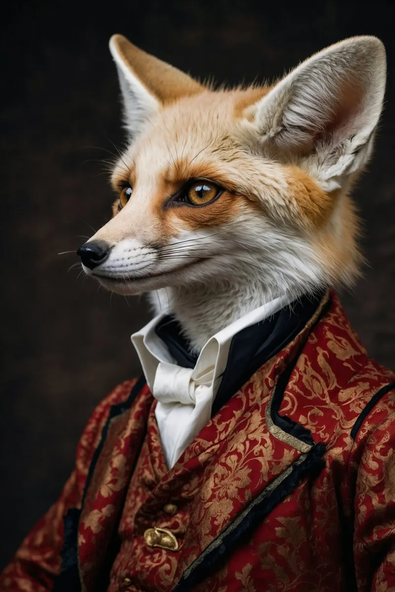 Il conte Reynard: la volpe scaltra alluminio dibond da Beasts of Nobility