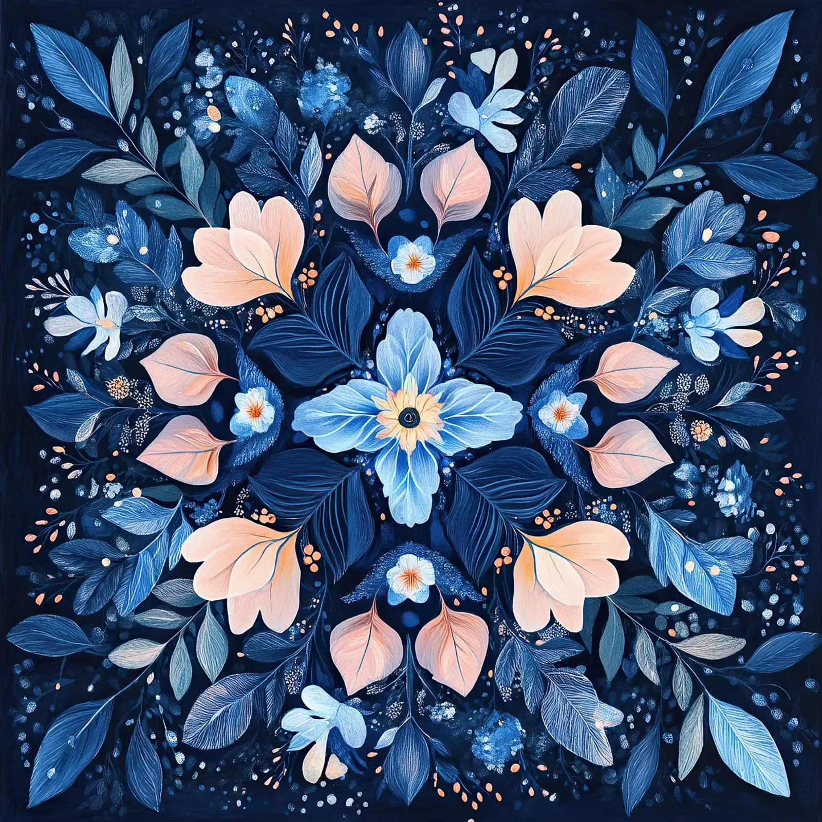 William Morris "Cosmic Whirls: The Universe in Mandala" poster van Nikis Art Studio