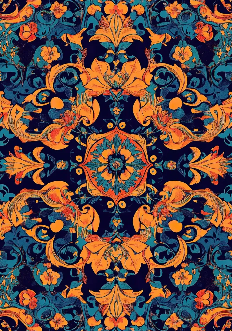 William Morris "Nature’s Embrace: The Essence of Morris" poster con telaio in alluminio da Nikis Art Studio