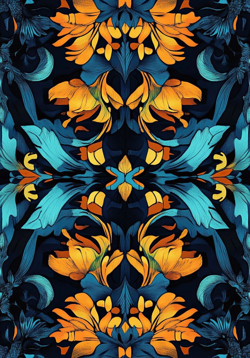 William Morris "Timeless Elegance: Patterns of William Morri pannello forex da Nikis Art Studio