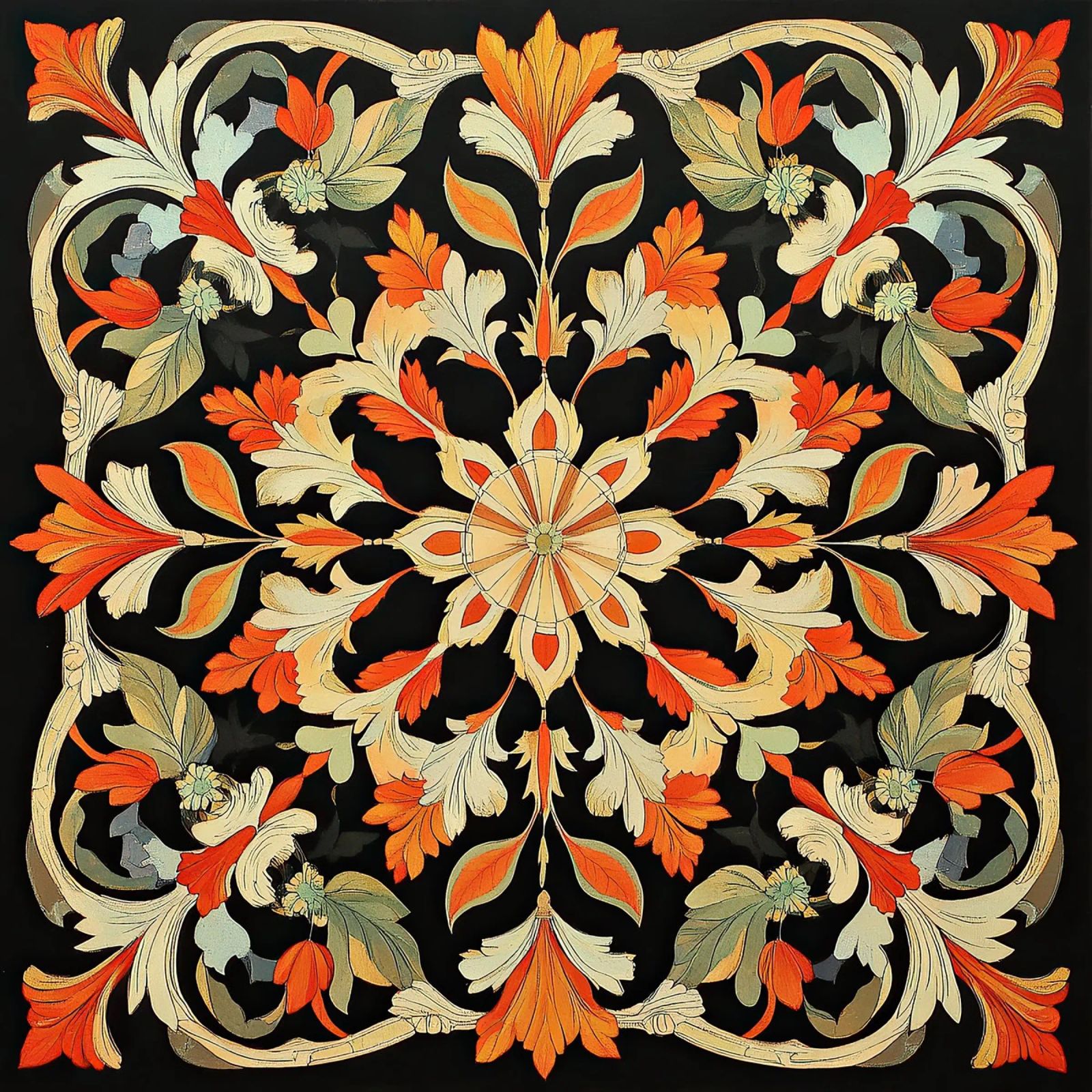 William Morris "Floral Harmonies: The Art of Morris Patterns poster by Nikis Art Studio