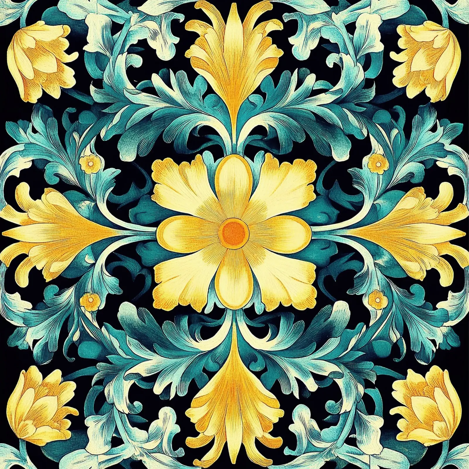 William Morris "Garden of Inspirations: Morris’s Artistry" poster con telaio in plastica da Nikis Art Studio