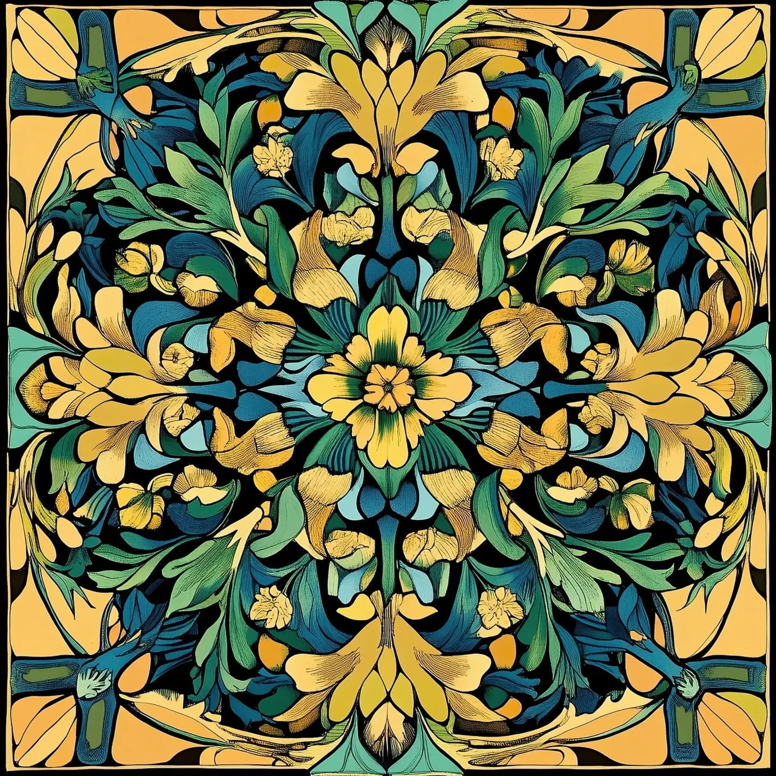 William Morris "Elegance in Detail: A Tribute to Morris" carta hahnemühle da Nikis Art Studio