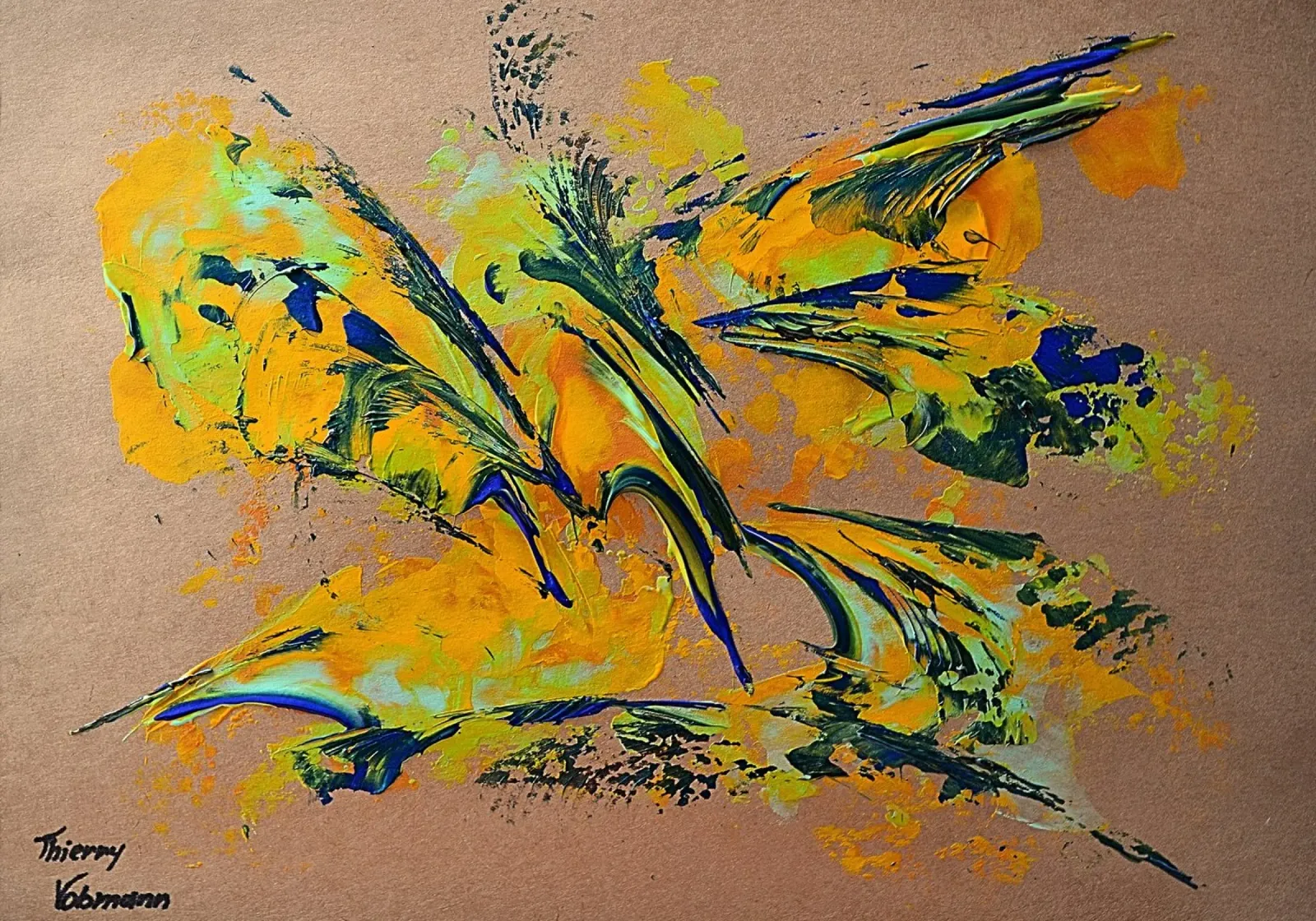 NATURAL STYLE 1 pellicola backlit da Thierry Vobmann Abstract painting