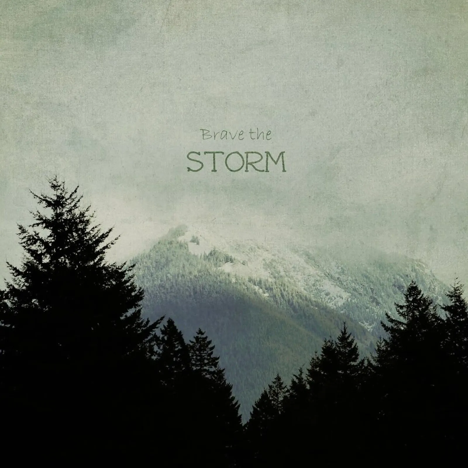 Brave the Storm poster con telaio in plastica da Robin Delean