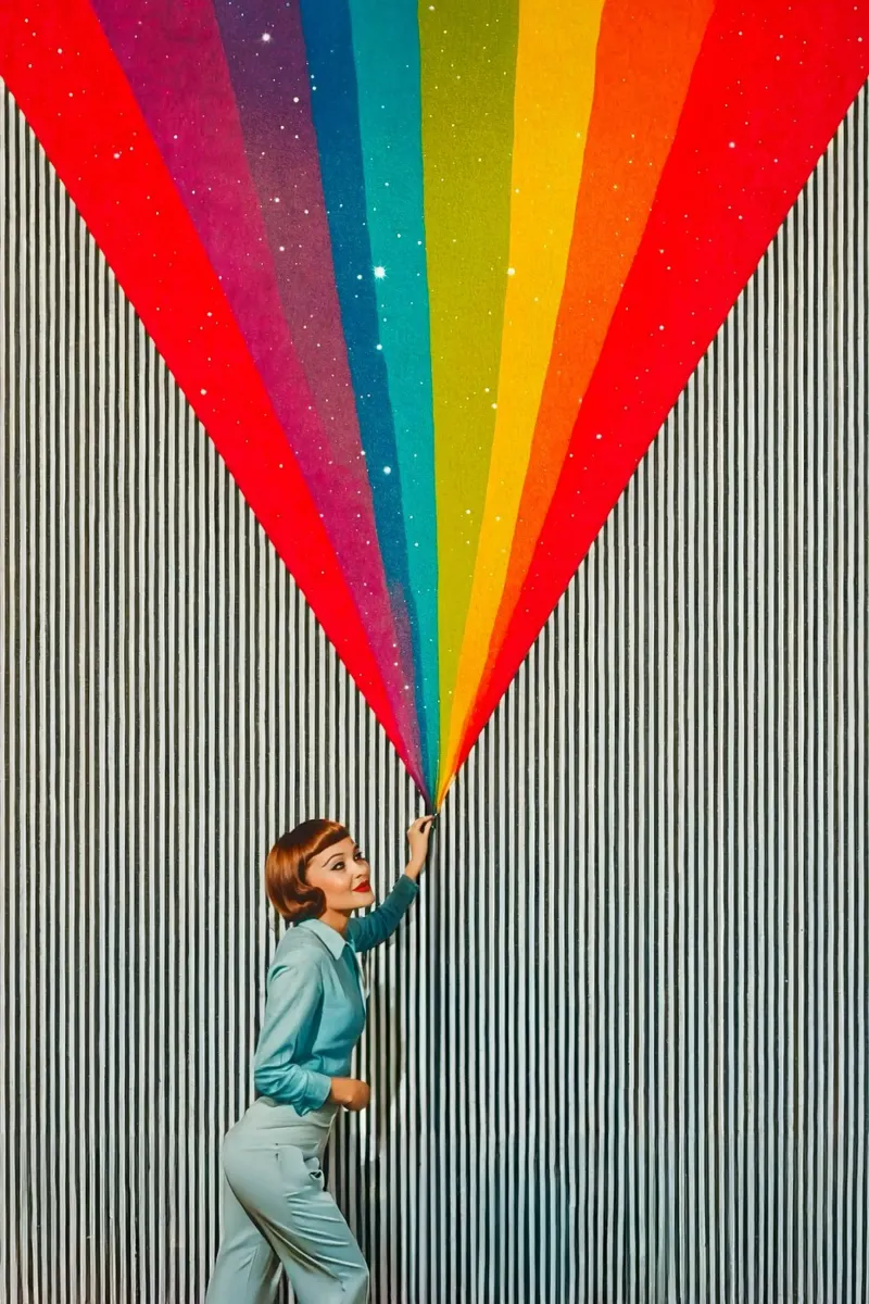 Enséñame el arco iris metacrilato de Studio Mooodz