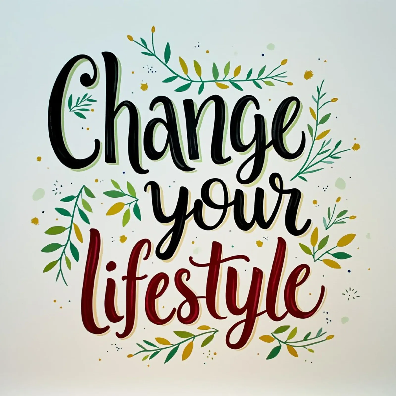 Cambiare lo stile di vita pellicola backlit da inspirational quote