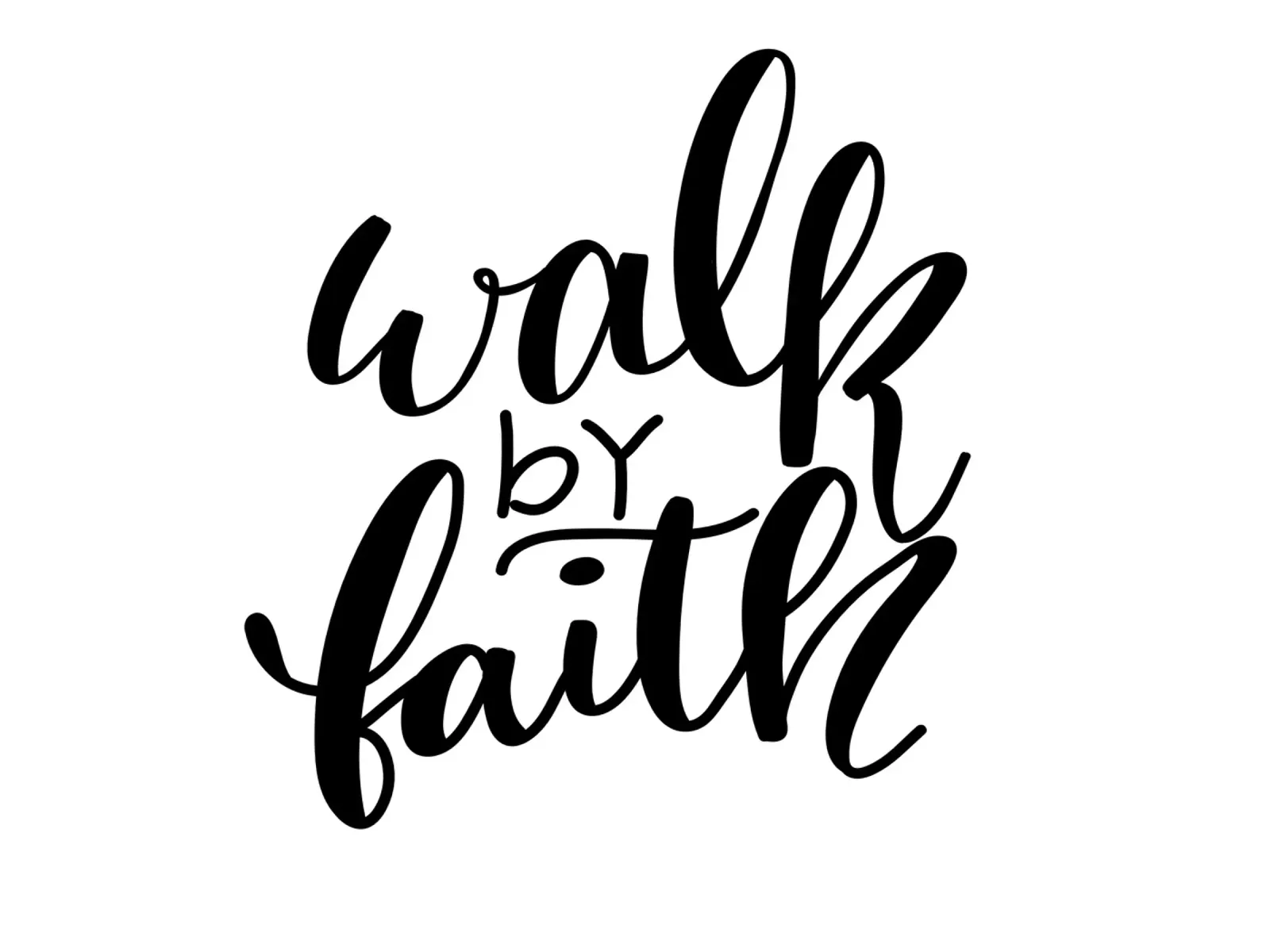 Walk by faith canvas by Letters of Love