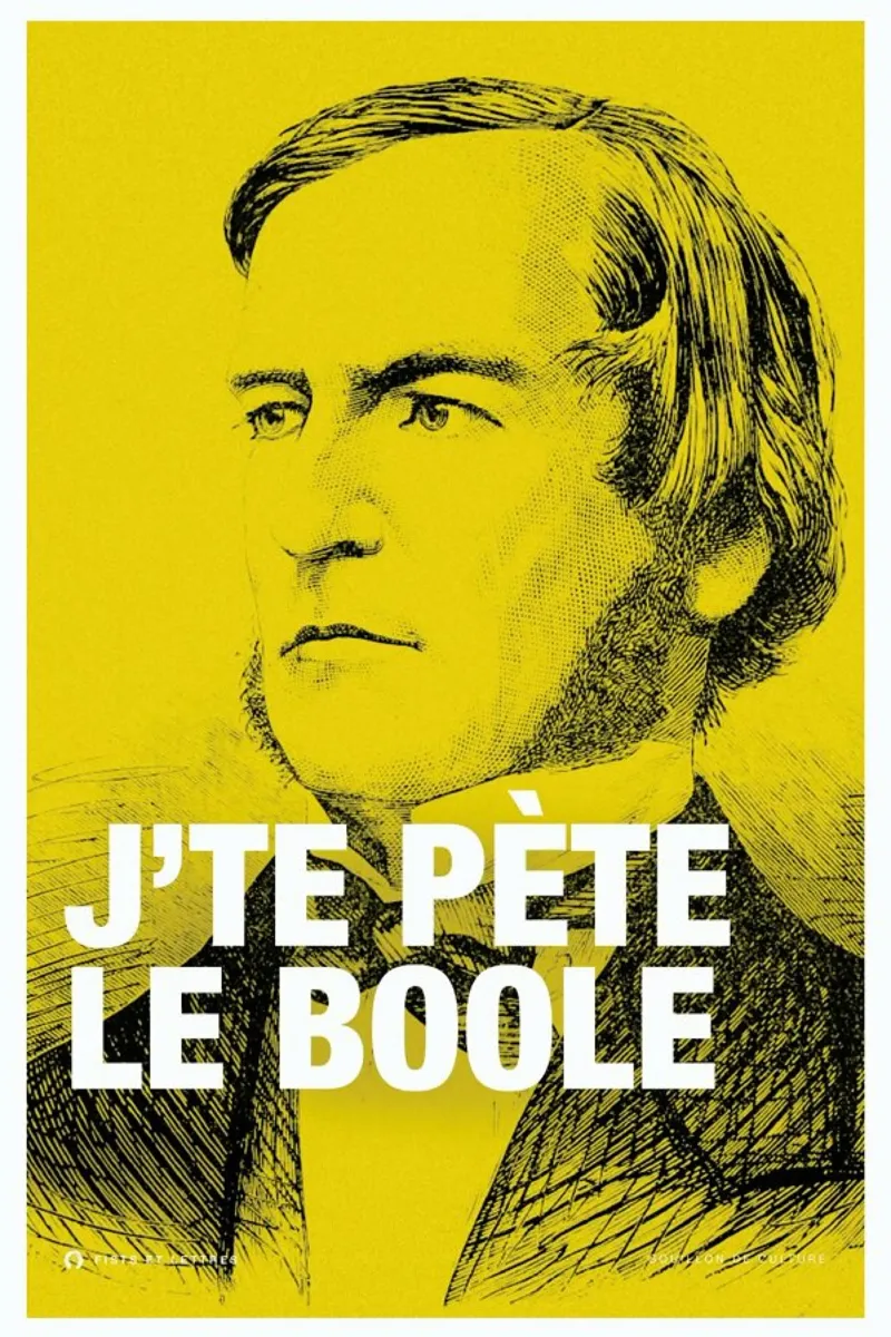 Boole poster con telaio in legno da Fists Et Lettres