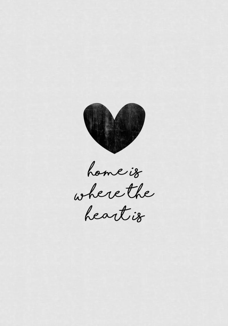 Home Is Where The Heart Is canvas by Orara Studio