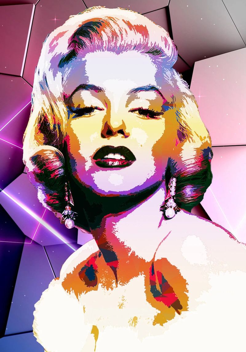 Colore di Monroe poster da neonartroom