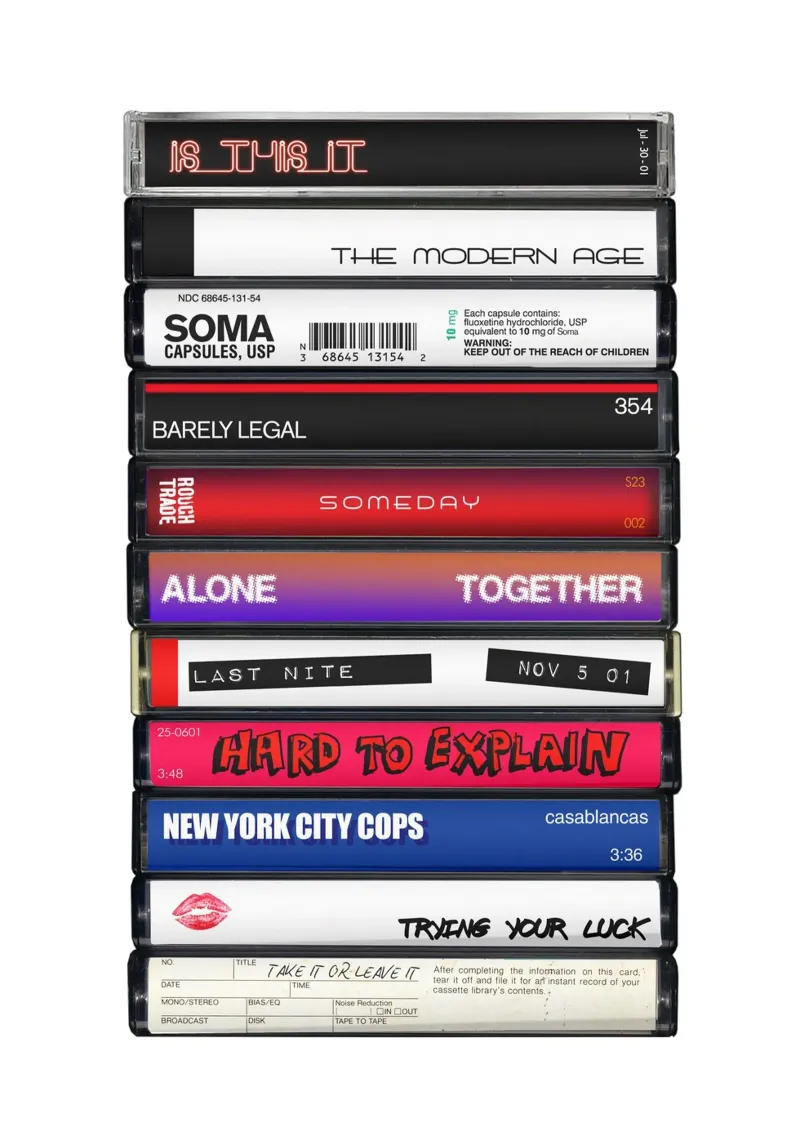 The Strokes - Is this It - Cassette Print metacrilato de MrMustardPrints