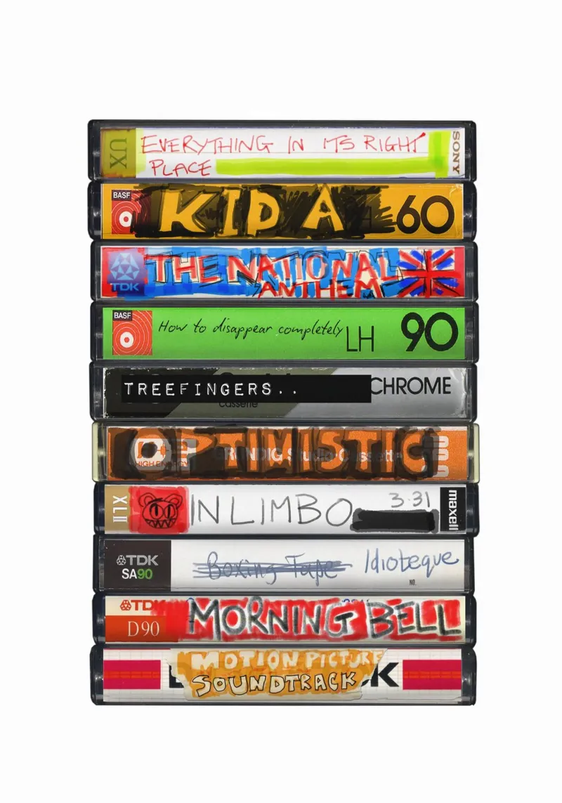 Radiohead - Kid A - Stampa su cassetta pellicola backlit da MrMustardPrints